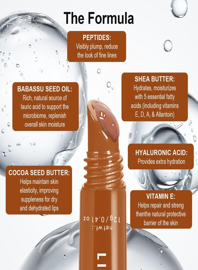 Maria Ayora Deep Hydrating Lip Butter Balm - Hydrating Lip Treatment with Glossy Finish, Shea Butter, Vitamin E, Peptides & Hyaluronic Acid - Vegan, Non-Sticky, Lip Care - 4 Pack(4 COLORS-Unscented) - Image 2